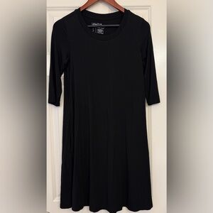 Latched Mama Maternity Pregnancy Postpartum Nursing Dress Size Small Black